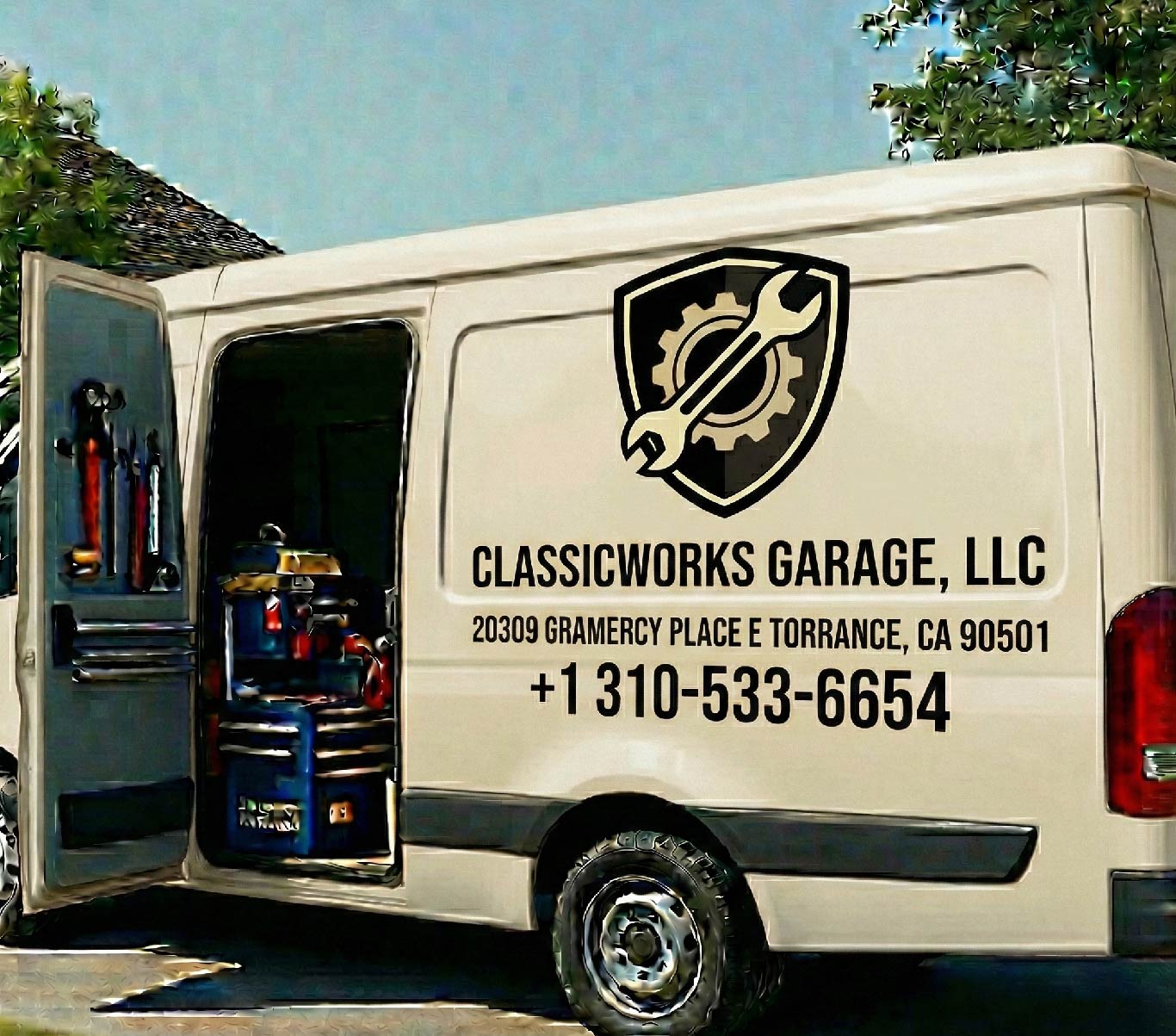 Technician Fixing Door